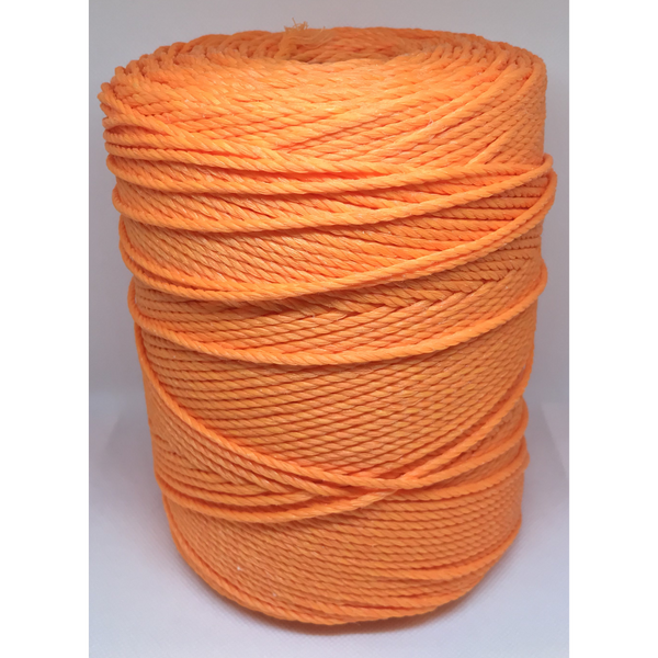 2kg spools 4mm Orange Polyethylene Braided Twine