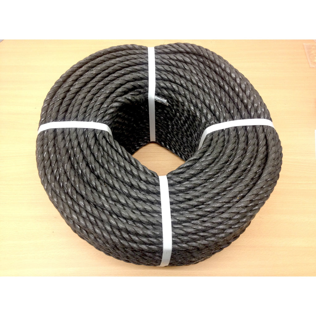 Black Twisted Polypropylene Rope – Coastal Nets Online Store