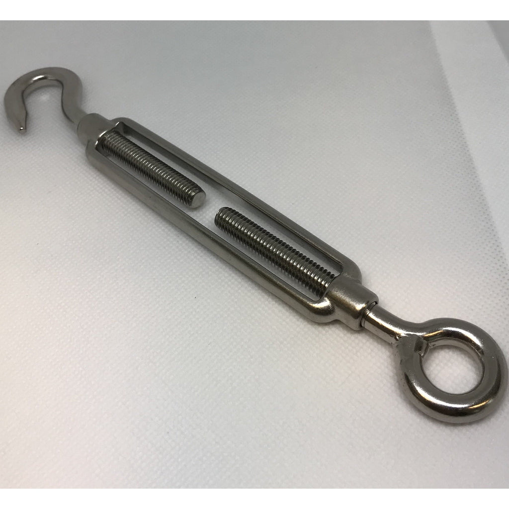 Hook and Eye Open Body Turnbuckle Stainless Steel
